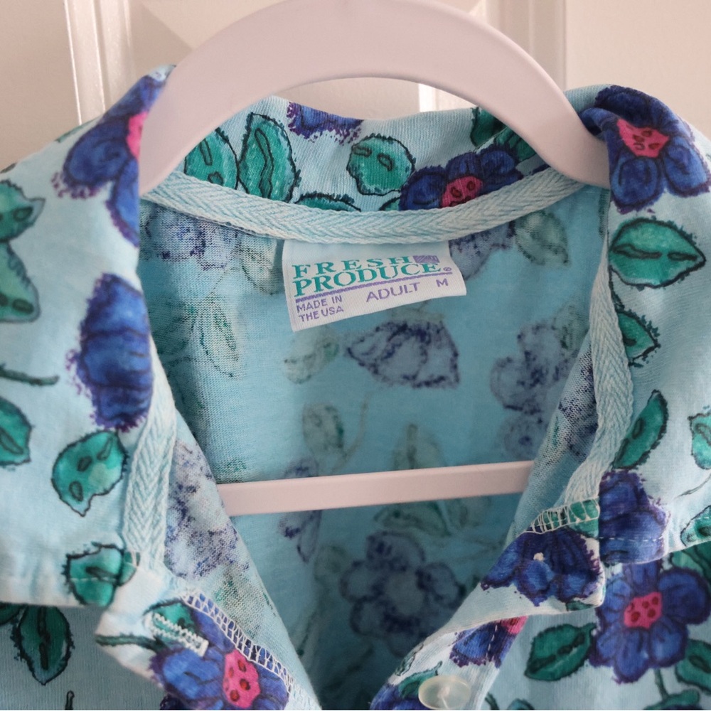 Floral Blue and Purple Dress fresh produce - Picture 2 of 5
